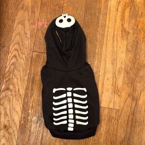 Black Skeleton Dog Hoodie (Boots and Barkley)